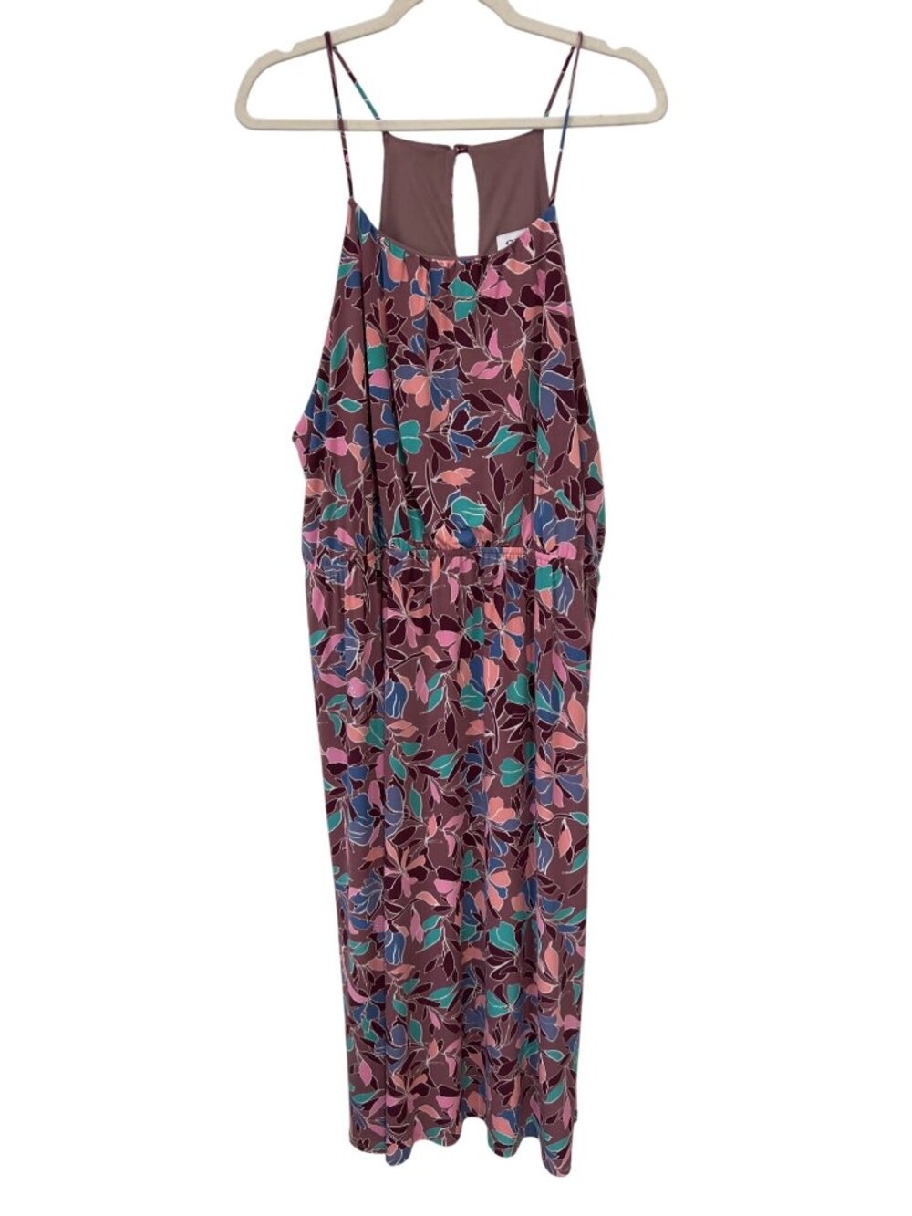 Gilli Floral Maxi Sundress Plus Size 2X Sleeveless Keyhole Back Boho Chic Beach
